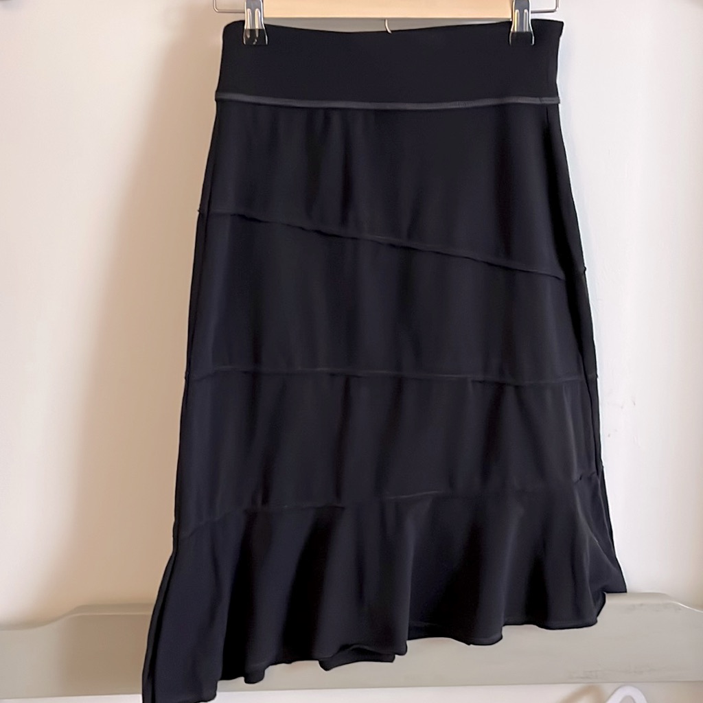 Athleta Nylon Lycra Blend Xxs Asymmetrical Skirt
